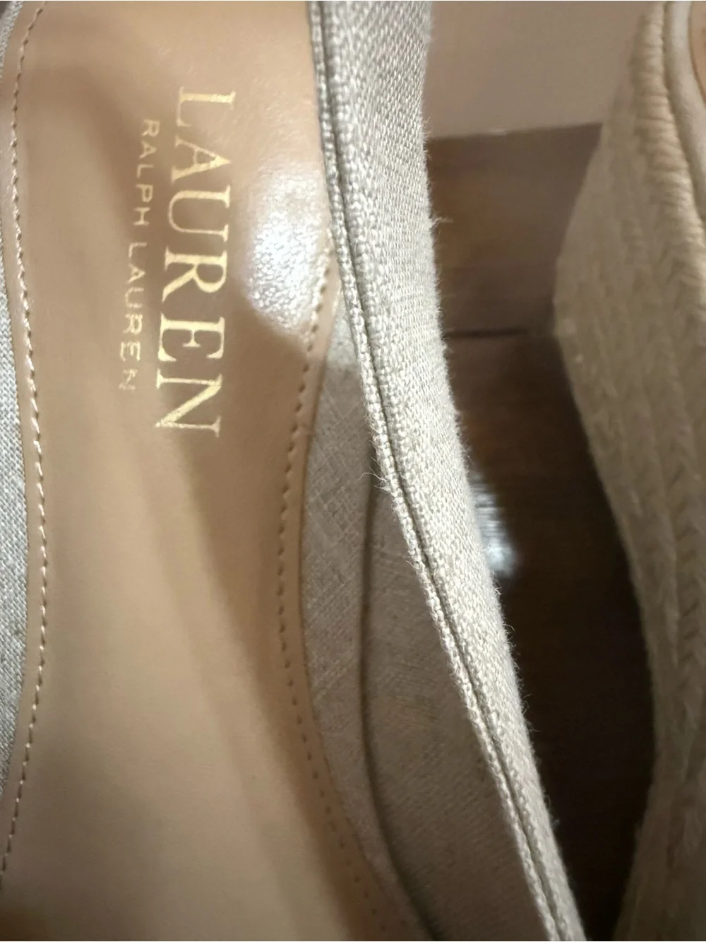 Ralph Lauren linen upper